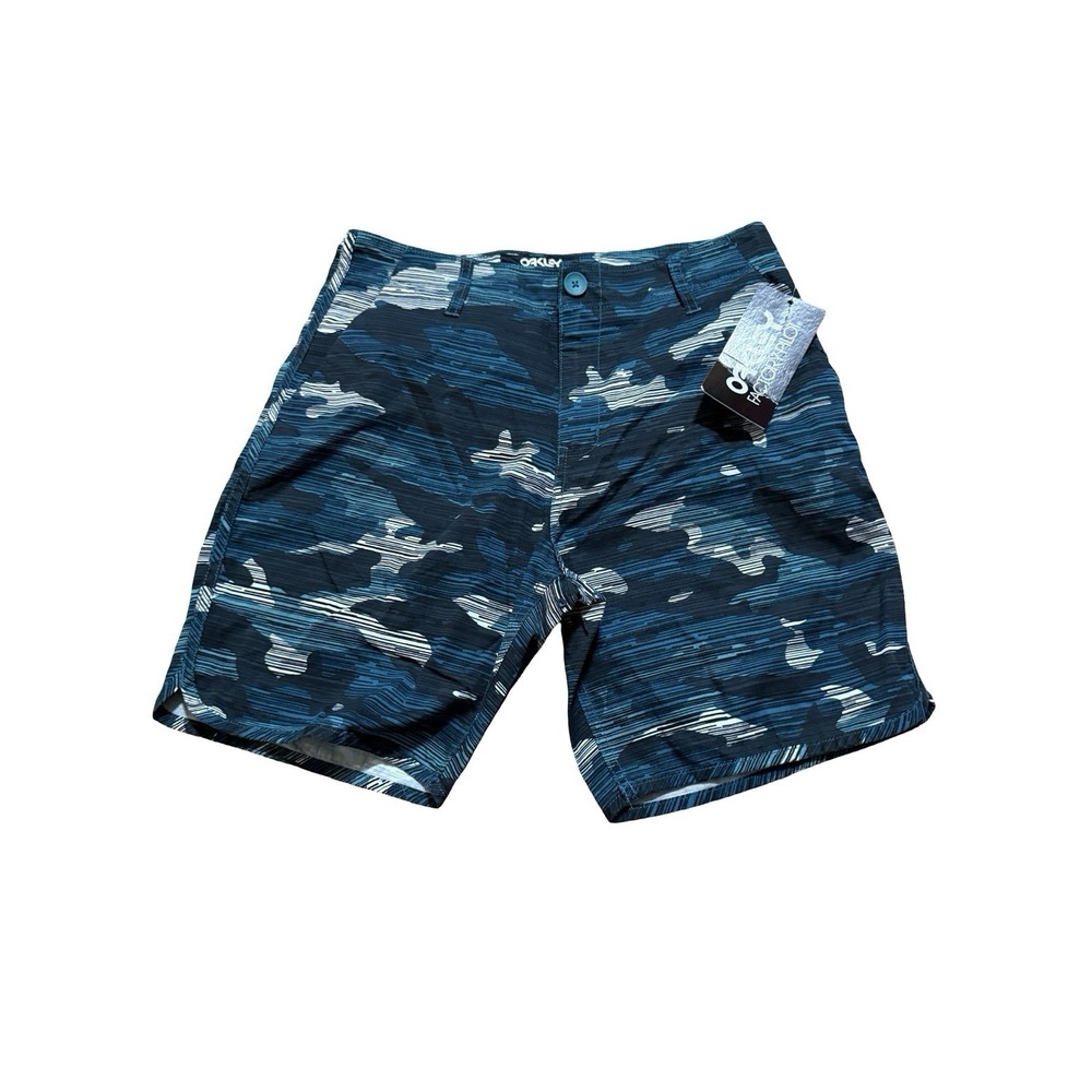 Oakley Vintage Speedy Shorts - NWT - Blue/Green Striped - Sz 31 - $59.95